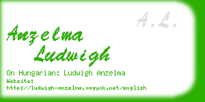 anzelma ludwigh business card